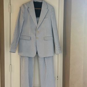 Boys’ s Vineyard Vines Seersucker Blazer and Pants